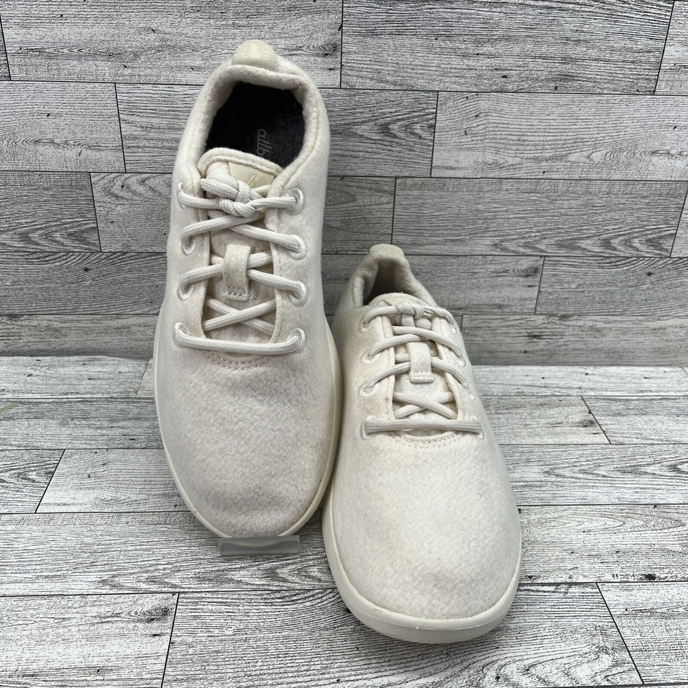 Allbirds White Cream Wool‎ Runners Running Shoes Women Size 9